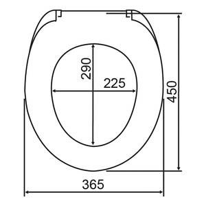 WC-Sitz Cement Thermoplast - Mehrfarbig