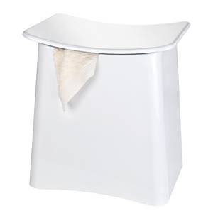 Tabouret de salle de bain Wing Polyester - Blanc