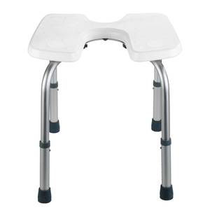 Tabouret de douche Secura Matière plastique / Aluminium - Blanc