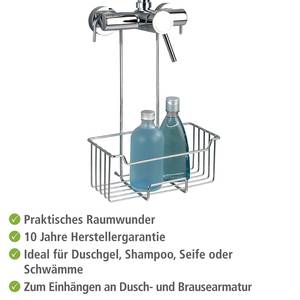 Douchekraan-bakje Milo roestvrij staal - zilverkleurig/transparant