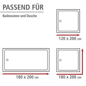 Duschvorhang Lorca Polyester - Mehrfarbig