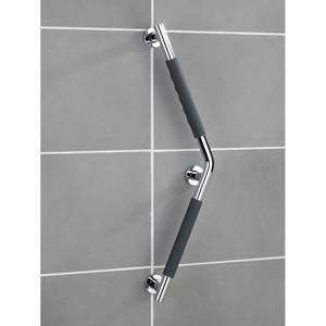 Barre d’appui Secura VI Silicone / Acier inoxydable - Anthracite / Chrome