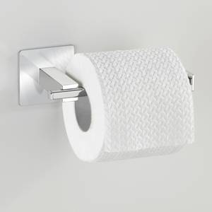 Toilettenpapierhalter Turbo-Loc Quadro I Edelstahl rostfrei - Chrom / Weiß