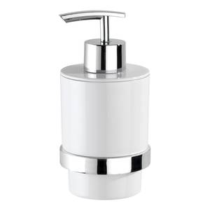 Distributeur de savon Turbo-Loc Quadro Acier inoxydable - Chrome / Blanc