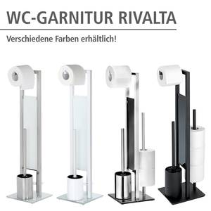 WC-Garnitur Rivalta Gehärtetes Glas - Schwarz - Schwarz