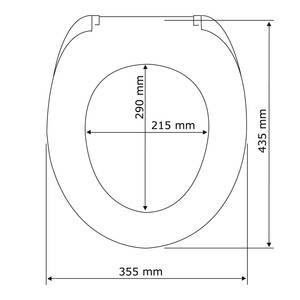 Wc-bril Santana duroplast - wit