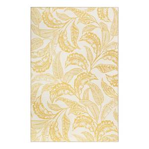 Tapis Mozambique Palm Tissu - Jaune / Blanc - 190 x 290 cm