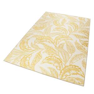 Tapis Mozambique Palm Tissu - Jaune / Blanc - 190 x 290 cm