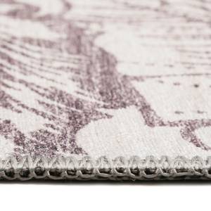 Tapis Mozambique Palm Tissu - Aubergine / Blanc - 80 x 150 cm