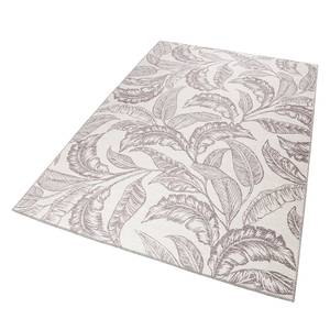 Tapis Mozambique Palm Tissu - Aubergine / Blanc - 130 x 190 cm