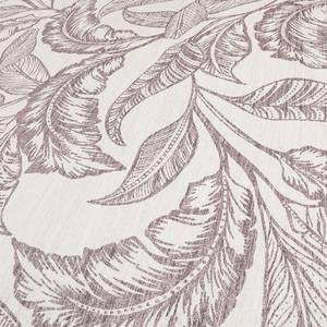 Tapis Mozambique Palm Tissu - Aubergine / Blanc - 130 x 190 cm