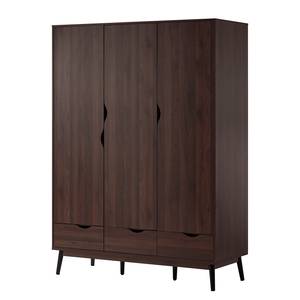 Armoire Gjora Marron - En partie en bois massif - 146 x 200 x 58 cm