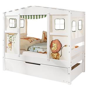Huisbed Mini Safari II gelakt massief grenenhout - wit