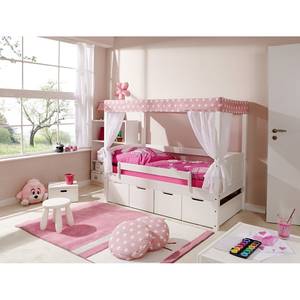 Hemelbed Mini Ster III gelakt massief grenenhout - wit