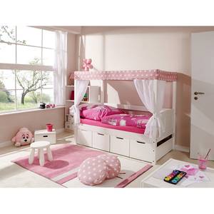 Hemelbed Mini Ster III gelakt massief grenenhout - wit