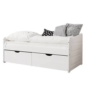 Sofabett Mini Micki IV Massivholz Kiefer, lackiert - Weiß