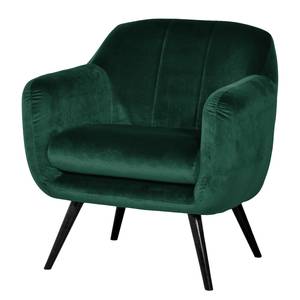 Fauteuil Bowhill fluweel - Donkergroen