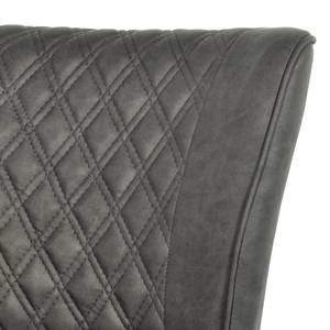 Fauteuil Cristalina V antieke leerlook - Zonder armleuningen