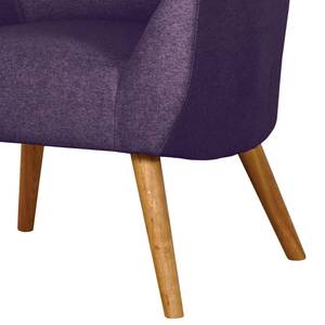 Fauteuil Coolbie II geweven stof - Bessenkleurig