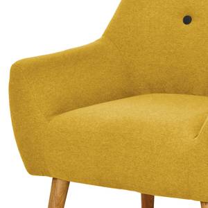 Fauteuil Coolbie III geweven stof - Maïsgeel