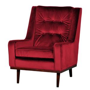 Fauteuil Pirapora fluweel - Rood