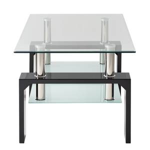 Couchtisch Glassy Glas - Hochglanz Schwarz