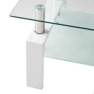 Tavolino Glassy vetro - Bianco lucido