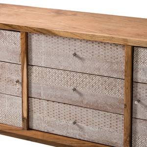 Dressoir Buuda massief acaciahout - ecrukleurig/acaciahout