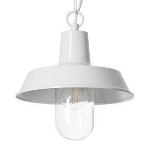 Hanglamp Kilkenny transparant glas/ijzer - 1 lichtbron - Wit