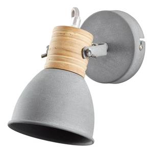 LED-Applique murale Frieda Fer - 1 ampoule - Gris