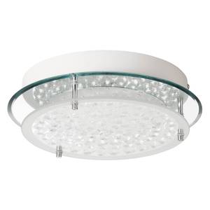 LED-plafondlamp Jolene transparant glas/ijzer - 1 lichtbron - Diameter: 28 cm