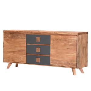 Sideboard Dekla II Akazie massiv - Akazie / Anthrazit