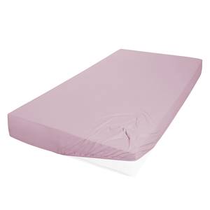 Bio-Mako-Feinjersey-Spannbetttuch Baumwollstoff - Mauve - 200 x 200 cm