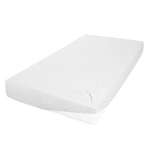 Drap-housse en jersey fin Mako Blanc - 200 x 200 cm