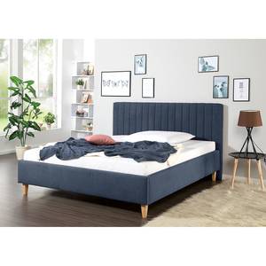 Gestoffeerd bed Balvano Blauw grijs - 140 x 200cm