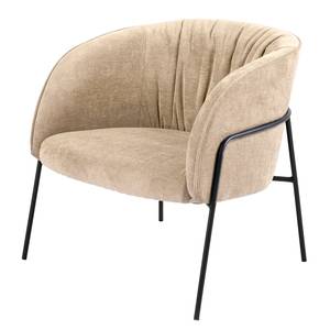 Fauteuil design Stafford Tissu - Crème