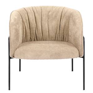 Loungefauteuil Stafford geweven stof - Crème