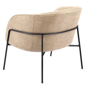 Loungefauteuil Stafford geweven stof - Crème