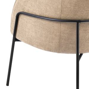 Loungefauteuil Stafford geweven stof - Crème