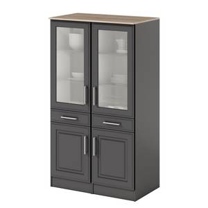 Vitrinenschrank Rom Grau - Breite: 100 cm