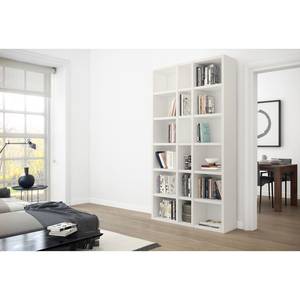 Bibliothèque Emporior IX Blanc crème - Largeur : 120 cm