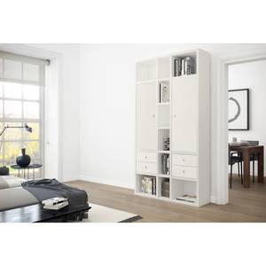 Boekenkast Emporior X crèmewit - Crèmewit - Breedte: 120 cm