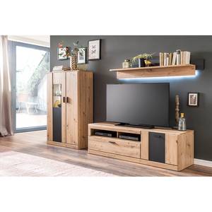 Highboard Coulogne II balkeneikenhouten look/antracietkleurig