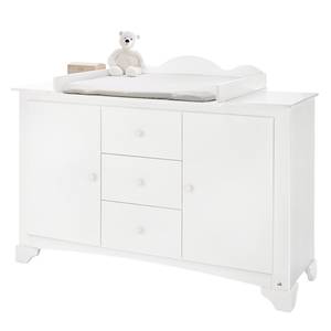 Verschoningscommode Pino massief grenenhout - wit