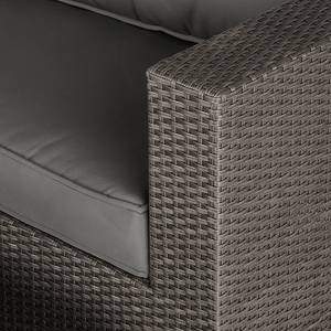 Loungeset Paradise Lounge (3-teilig) Polyrattan / Textil - Anthrazit