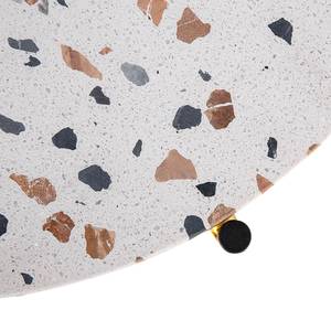 Couchtisch Terrazzo II Terrazzo / Metall - Mehrfarbig / Gold