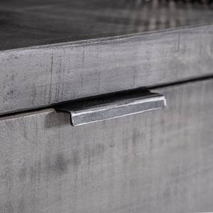 Highboard Tokka Mango massiv / Metall - Grau / Schwarz