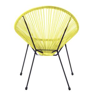 Salon de jardin Copacabana - 3 éléments Fer / Matière plastique - Citron - Citron