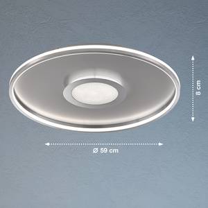 LED-plafondlamp Vehs III acryl/nikkel - 1 lichtbron