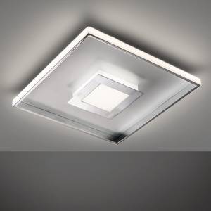 LED-plafondlamp Raich I acryl/nikkel - 1 lichtbron